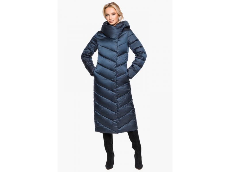 Сапфировый воздуховик женский на зиму модель 31016, фото 2