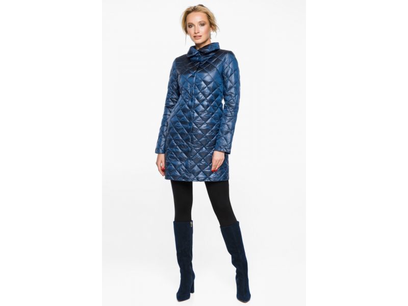 Воздуховик женский оригинальный осенне-весенний цвет темная лазурь модель 20856, фото 2