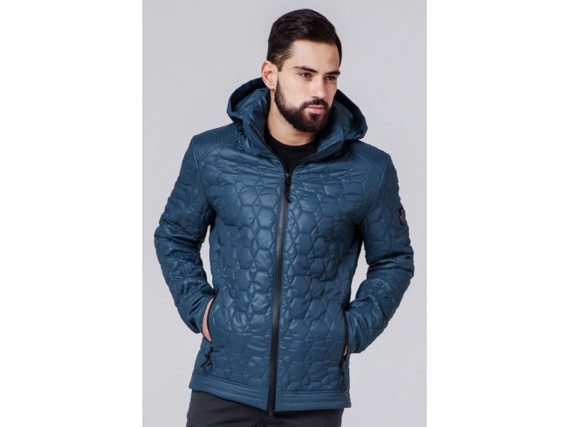 Мужская ветровка синего цвета осенне-весенняя модель 1272, фото 3