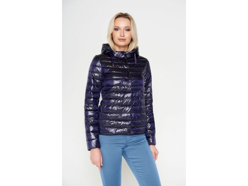 Фиолетовый женский воздуховик осенне-весенний модель 24992, фото 4
