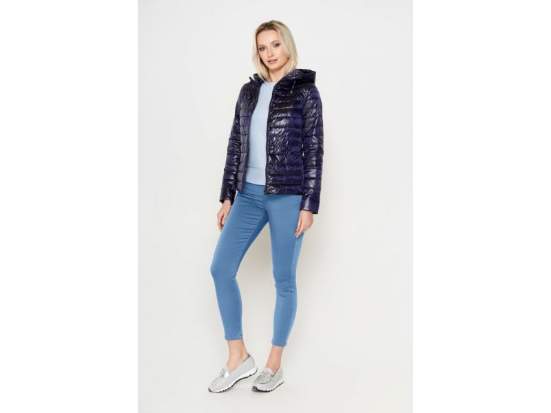 Фиолетовый женский воздуховик осенне-весенний модель 24992, фото 3