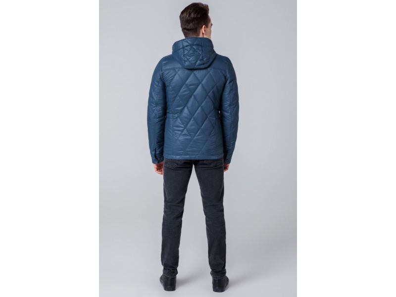 Ветровка цвета индиго мужская осенне-весенняя модель 1489, фото 5