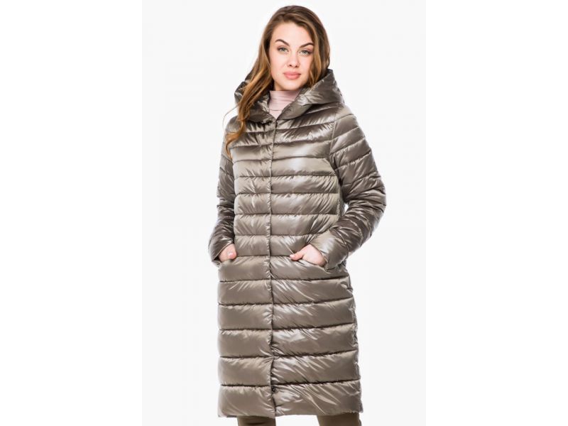 Осенне-весенний воздуховик с карманами женский цвет капучино модель 18255, фото 3