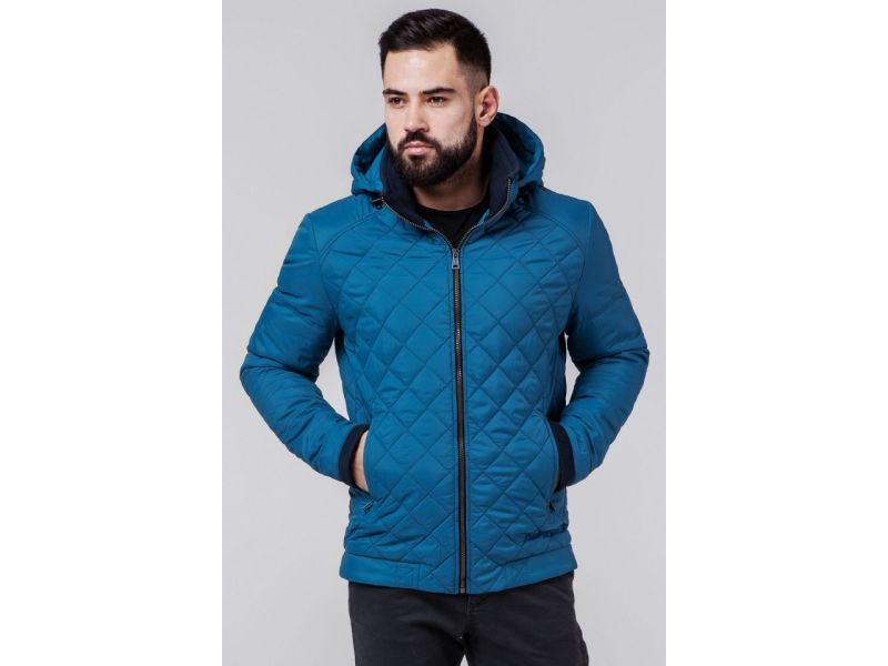 Ветровка бирюзовая осенне-весенняя мужская модель 1652, фото 4