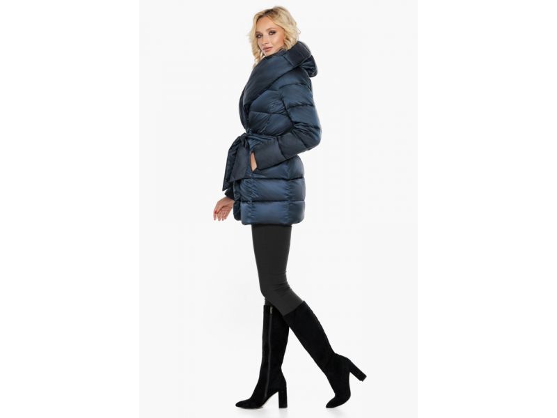 Сапфировый зимний женский воздуховик модель 31064, фото 4