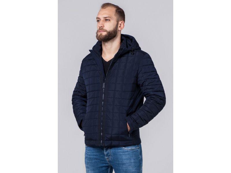 Куртка темно-синяя мужская осенне-весенняя модель 2475, фото 4