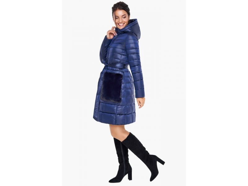 Сапфировый воздуховик женский осенне-весенний модель 31845, фото 4