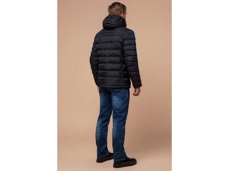 Зимняя сине-черная мужская куртка модель 25490, фото 5