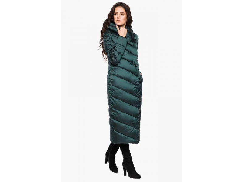 Воздуховик зимний изумрудный женский модель 31016, фото 4