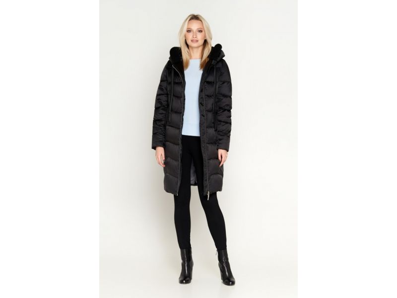 Черный женский воздуховик зимний модель 27005, фото 3