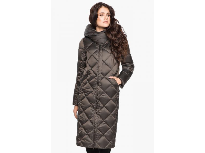 Женский воздуховик на зиму цвет капучино модель 31031, фото 3