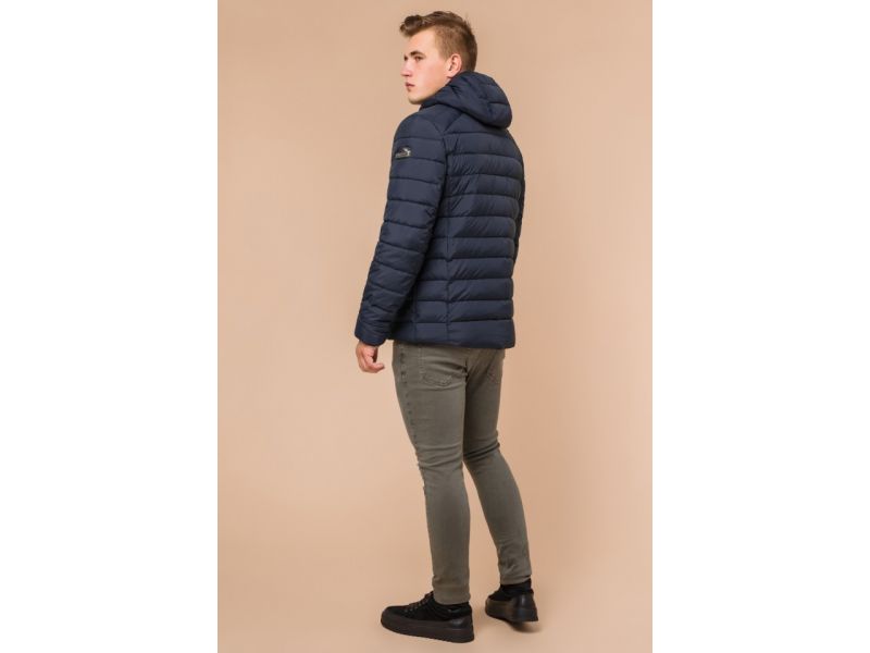 Зимняя сине-черная куртка для мужчин модель 40962, фото 5