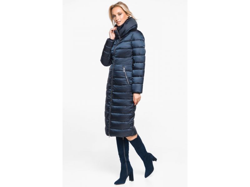 Сапфировый женский воздуховик зимний модель 31074, фото 3