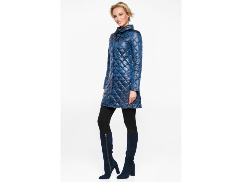 Воздуховик женский оригинальный осенне-весенний цвет темная лазурь модель 20856, фото 4