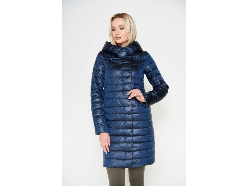 Женский осенне-весенний воздуховик цвет темная лазурь модель 28215, фото 4