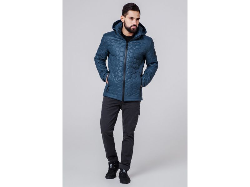 Мужская ветровка синего цвета осенне-весенняя модель 1272, фото 4