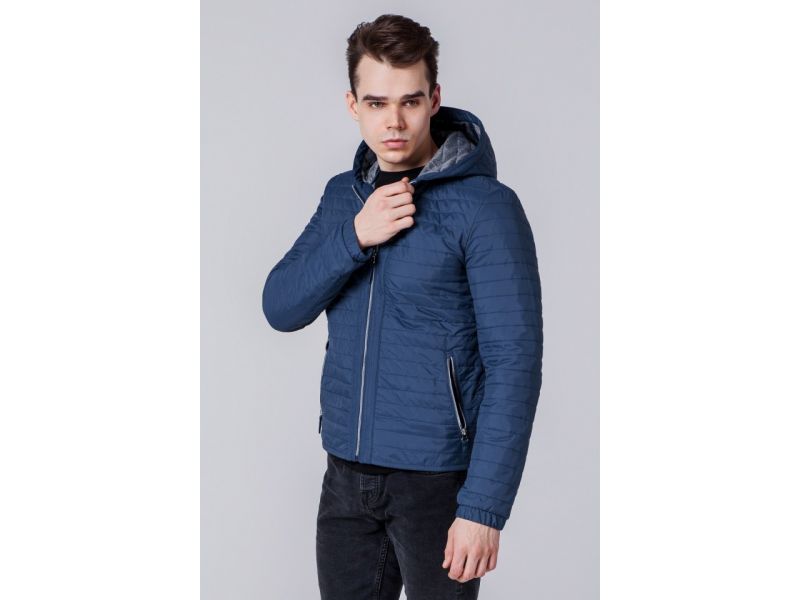 Ветровка мужская синяя осенне-весенняя модель 1295, фото 4