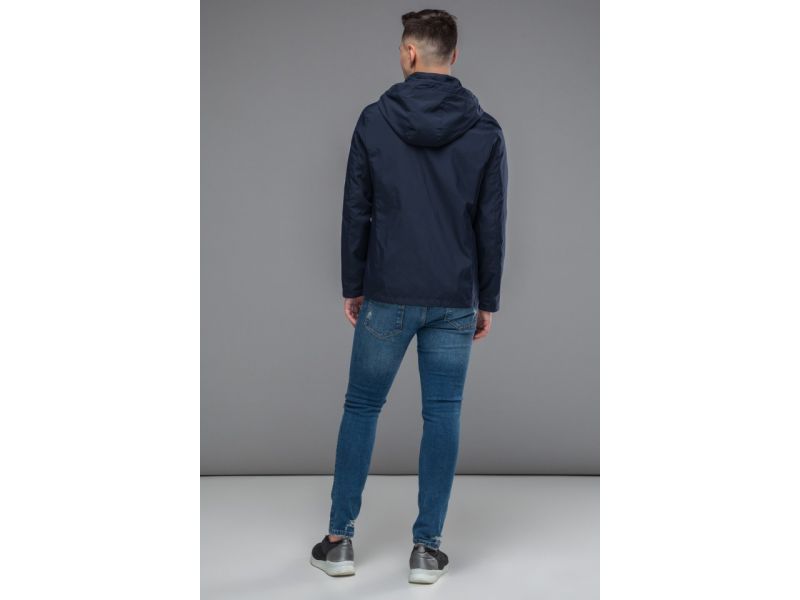 Ветровка темно-синяя мужская молодежная осенне-весенняя модель 25211, фото 5