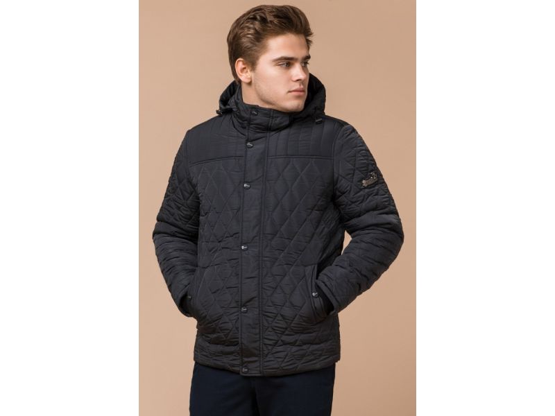 Куртка на зиму мужская графитовая модель 24534, фото 4