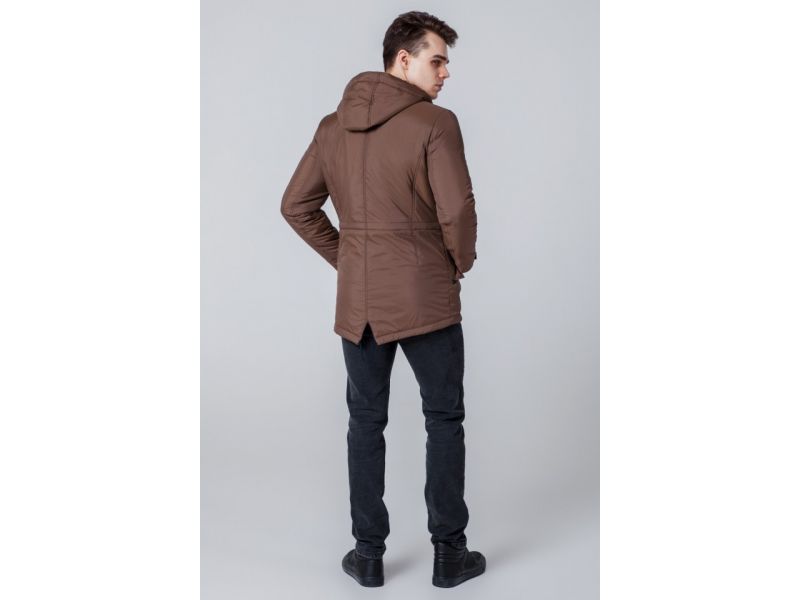 Ветровка коричневая осенне-весенняя мужская модель 1342, фото 5