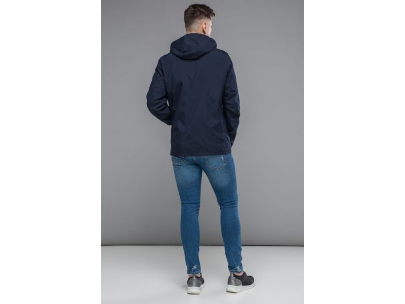 Темно-синяя мужская молодежная ветровка осенне-весенняя модель 44880, фото 5