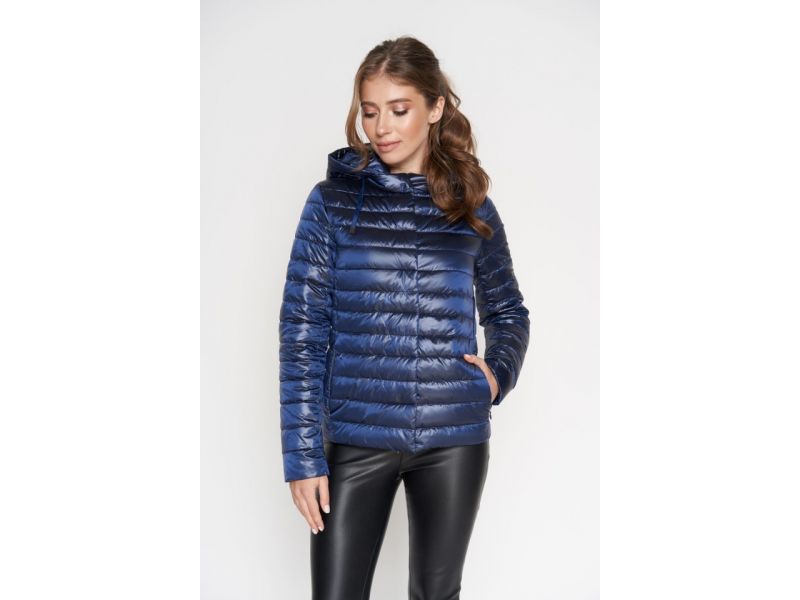 Сапфировый осенне-весенний воздуховик женский легкий модель 24992, фото 3