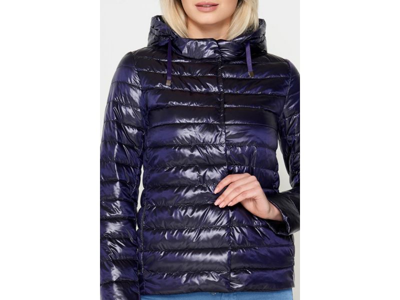 Фиолетовый женский воздуховик осенне-весенний модель 24992, фото 6