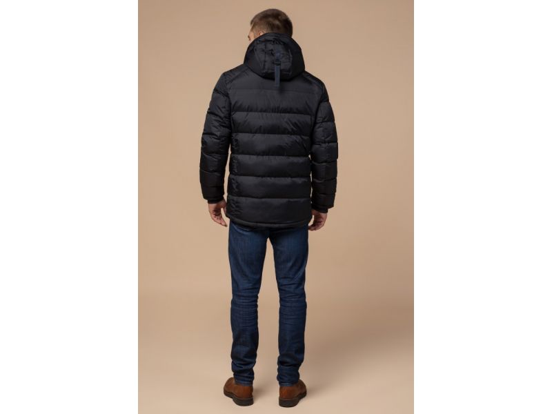 Куртка на зиму мужская цвет черный-красный модель 10168, фото 5