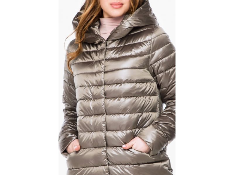 Осенне-весенний воздуховик с карманами женский цвет капучино модель 18255, фото 6