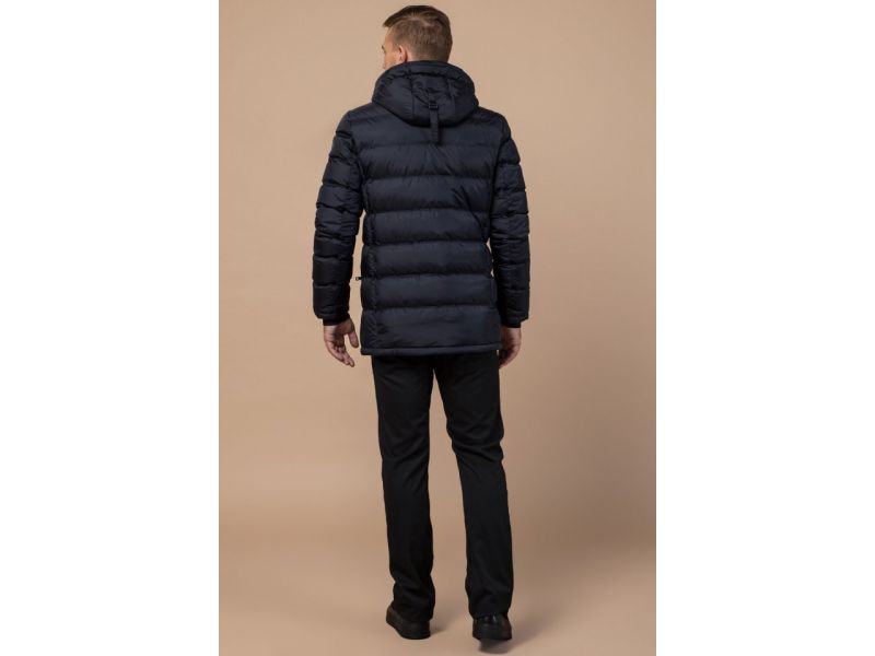 Куртка зимняя темно-синяя для мужчин модель 11726, фото 5