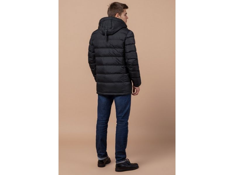 Куртка зимняя мужская с манжетами цвет графит модель 13542, фото 5