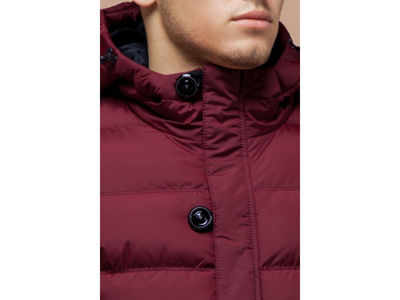 Красная яркая куртка зимняя для мужчин модель 30380, фото 6