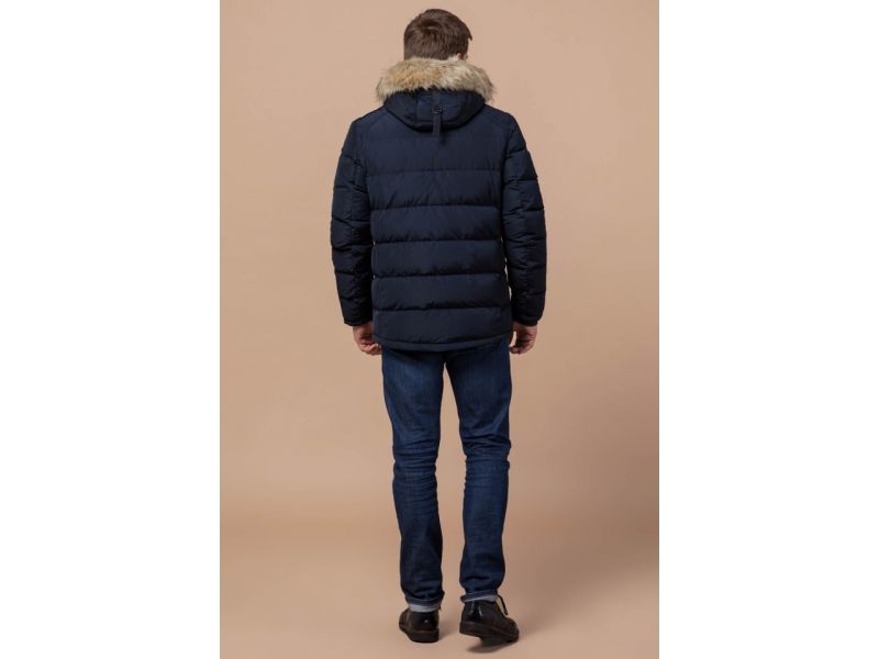 Куртка мужская зимняя темно-синяя модель 18540, фото 5