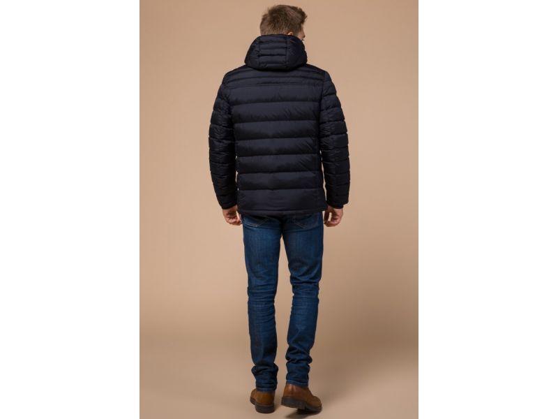 Сине-черная зимняя мужская куртка модель 15181, фото 5