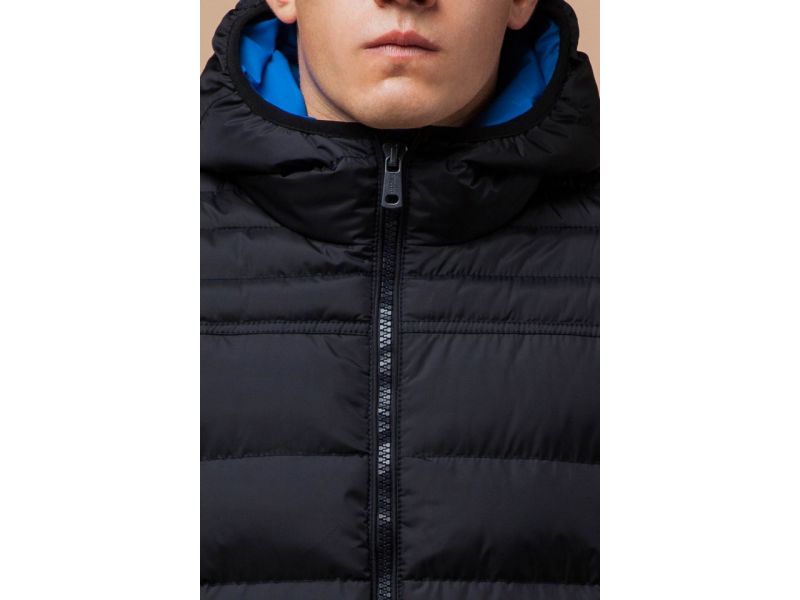 Зимняя сине-черная мужская куртка модель 25490, фото 6