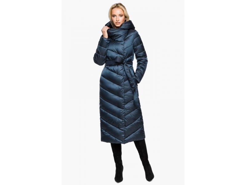 Сапфировый воздуховик женский на зиму модель 31016, фото 5