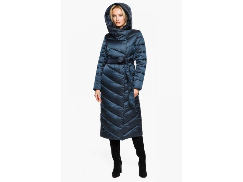 Сапфировый воздуховик женский на зиму модель 31016, фото 6