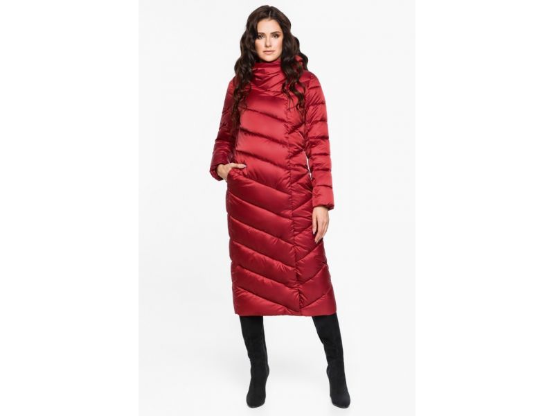Рубиновый воздуховик зимний женский модель 31016, фото 5