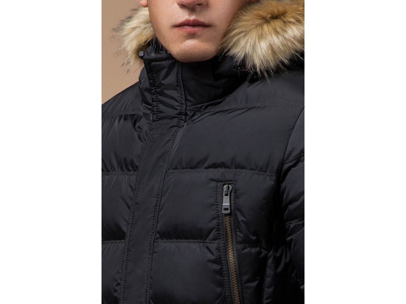 Зимняя графитовая мужская куртка модель 31042, фото 6