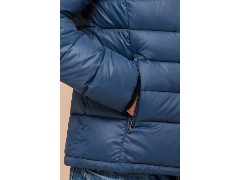 Мужская синяя куртка на зиму модель 36450, фото 7