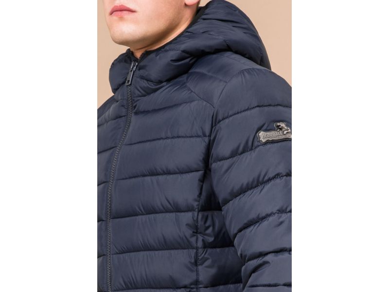 Зимняя сине-черная куртка для мужчин модель 40962, фото 6