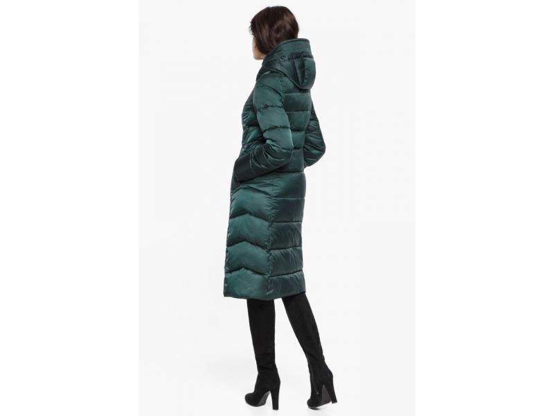 Изумрудный женский воздуховик на зиму модель 31024, фото 6