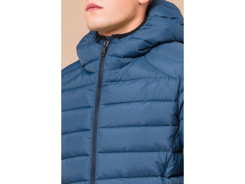 Темно-бирюзовая мужская куртка с карманами модель 40962, фото 6