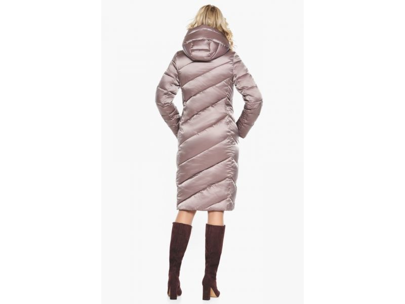 Воздуховик зимний цвета пудры женский модель 30952, фото 6