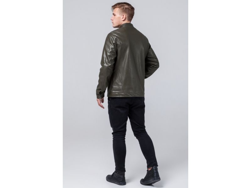 Куртка молодежная цвета хаки мужская осенне-весенняя модель 2193, фото 5