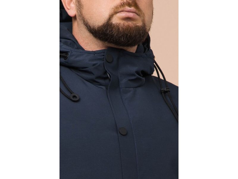 Парка синяя мужская зимняя модель 23425, фото 6