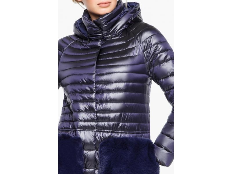 Фиолетовый воздуховик теплый женский осенне-весенний модель 15115, фото 6