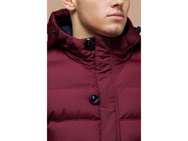 Куртка мужская красная высокого качества зимняя модель 20180, фото 6