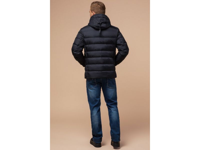 Куртка зимняя теплая мужская цвет сине-черный модель 20849, фото 5