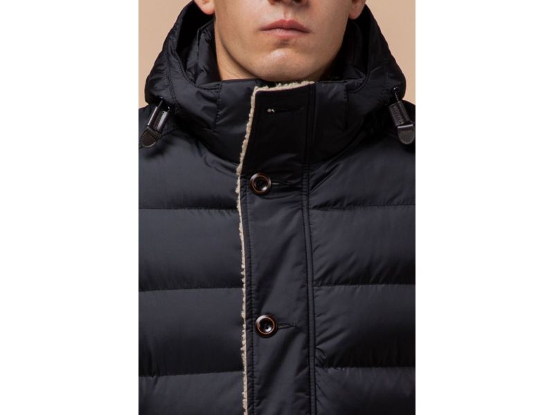 Куртка черная зимняя оригинальная мужская модель 20849, фото 6